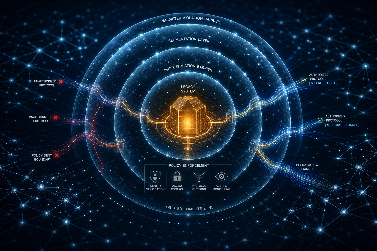 Containing the Unpatched: Analyzing Microsegmentation and Protocol-Aware Policy Enforcement for Legacy Assets