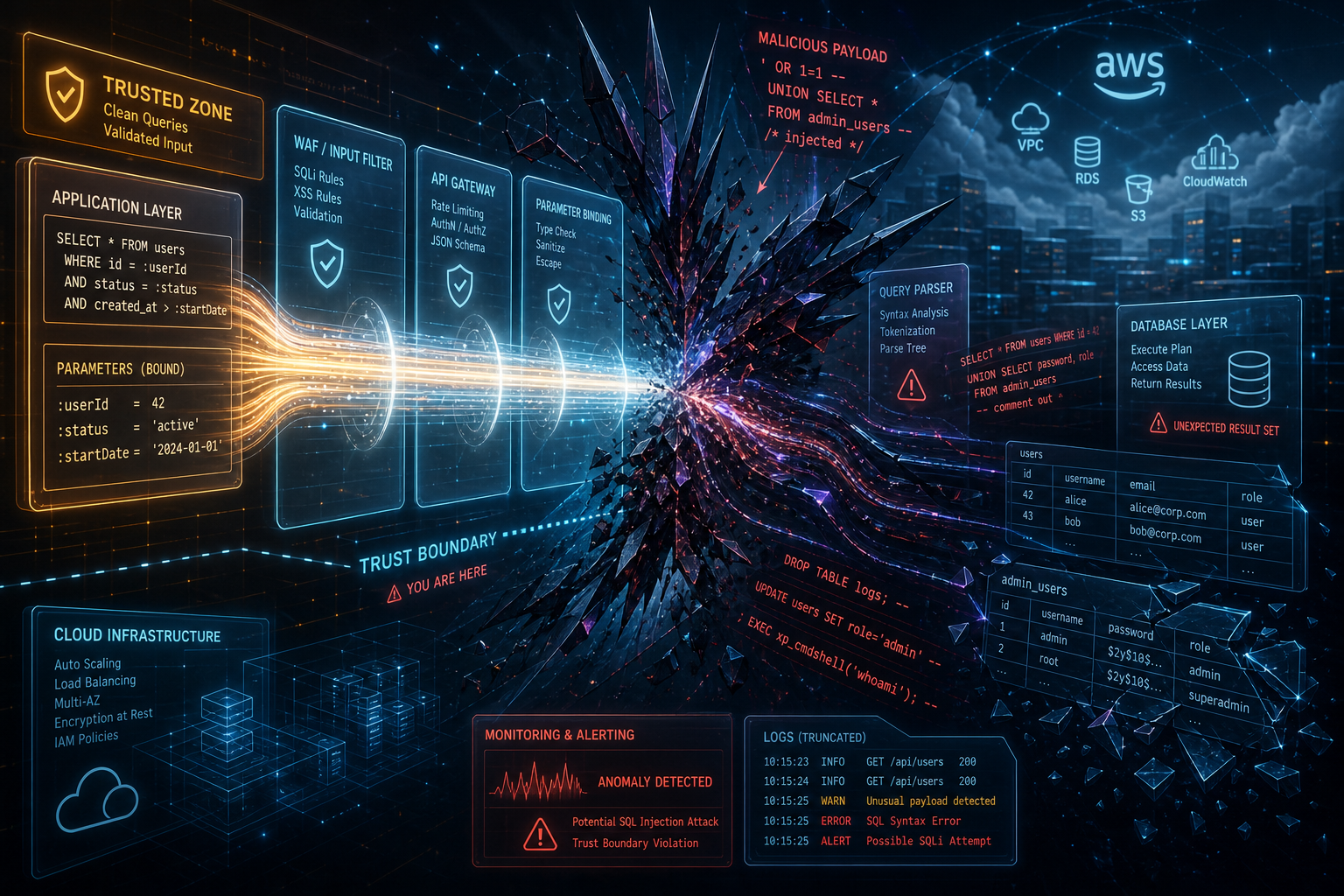 Injecting Malicious Queries: Analyzing SQL Injection Flaws in PyAthena's Parameter Formatting (CVE-2026-65321)