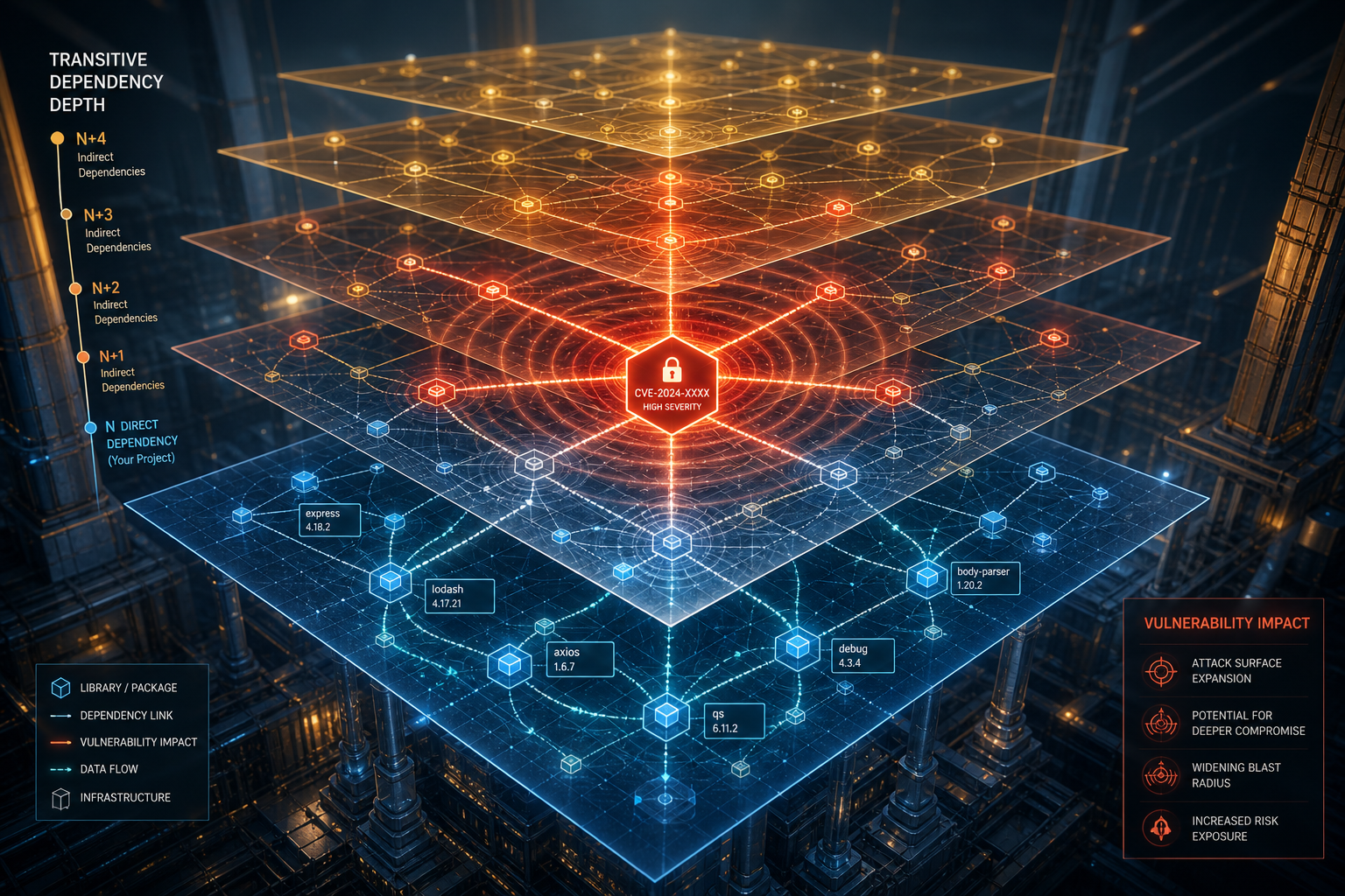 Supply Chain Exposure: Analyzing Vulnerability Proliferation and Remediation Gaps in Open-Source Software Ecosystems thumbnail